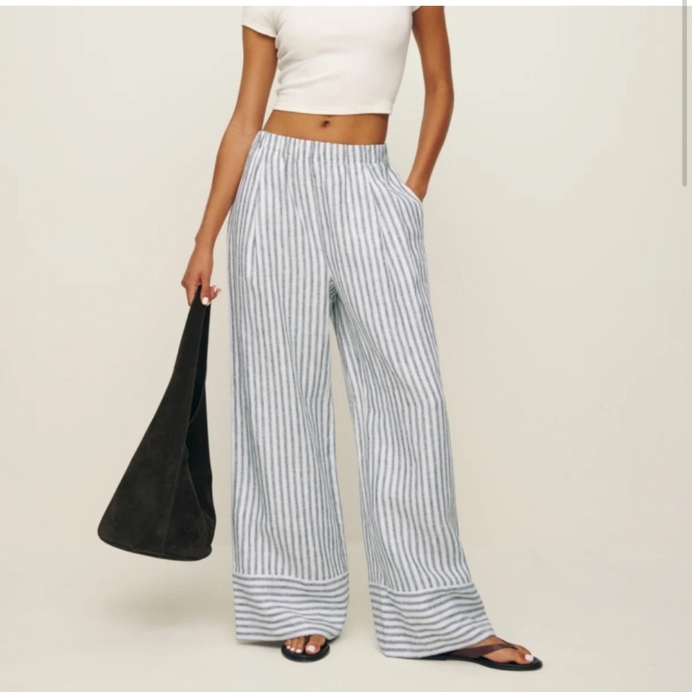 Reformation Fernando Linen Pant